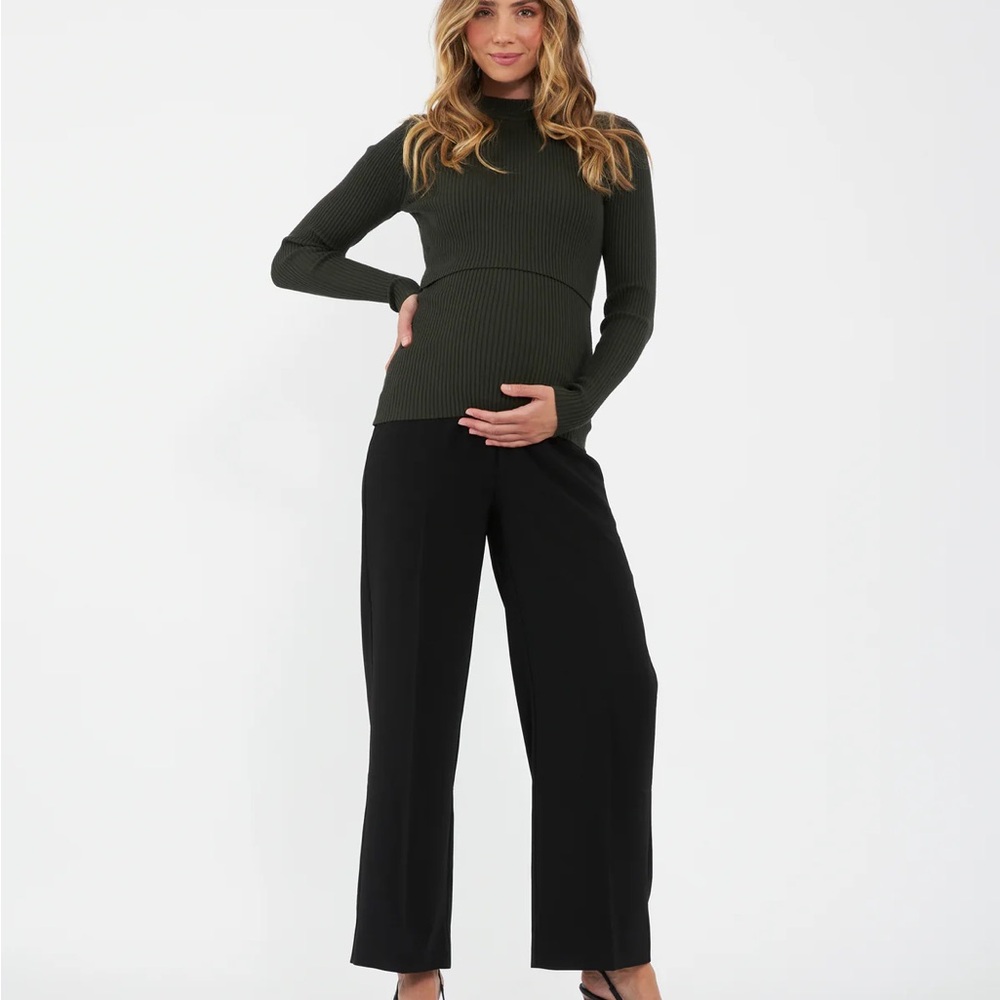 Ripe Maternity Black Wide-Leg Pants